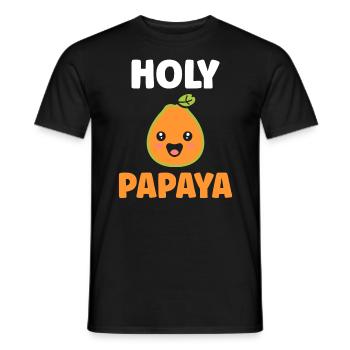 Papaya - Männer T-Shirt - Schwarz - Vorne - AI Model Male 178 light (178cm)