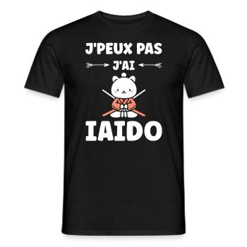 iaido - T-shirt homme - noir - Devant - AI Model Male 178 light (178cm)