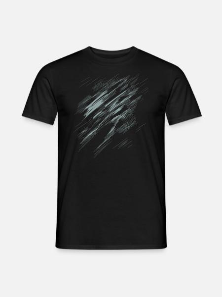 Hatching Background - Diagonal Structure - Men's T-Shirt - black