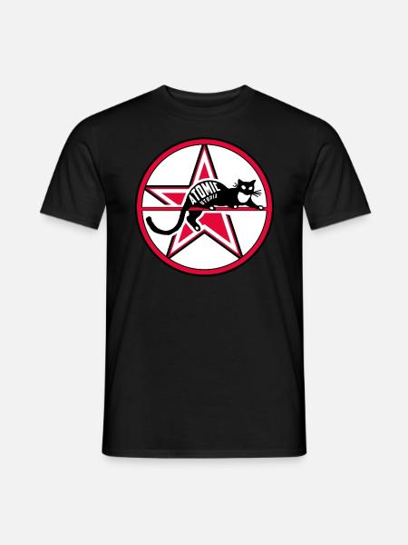 Atomic Utopia - Cat Star - Men's T-Shirt - black