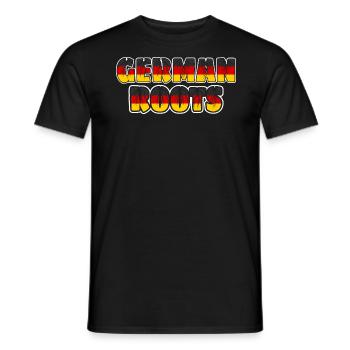 Racines Allemandes Origines Allemandes - T-shirt homme - noir - Devant - AI Model Male 178 light (178cm)
