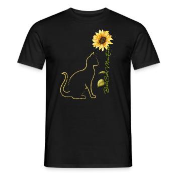 Best Cat Mom Ever Sunflower Mother's Day Cat Lover - T-shirt homme - noir - Devant - AI Model Male 178 light (178cm)