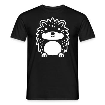Igel - Männer T-Shirt - Schwarz - Vorne - AI Model Male 178 light (178cm)