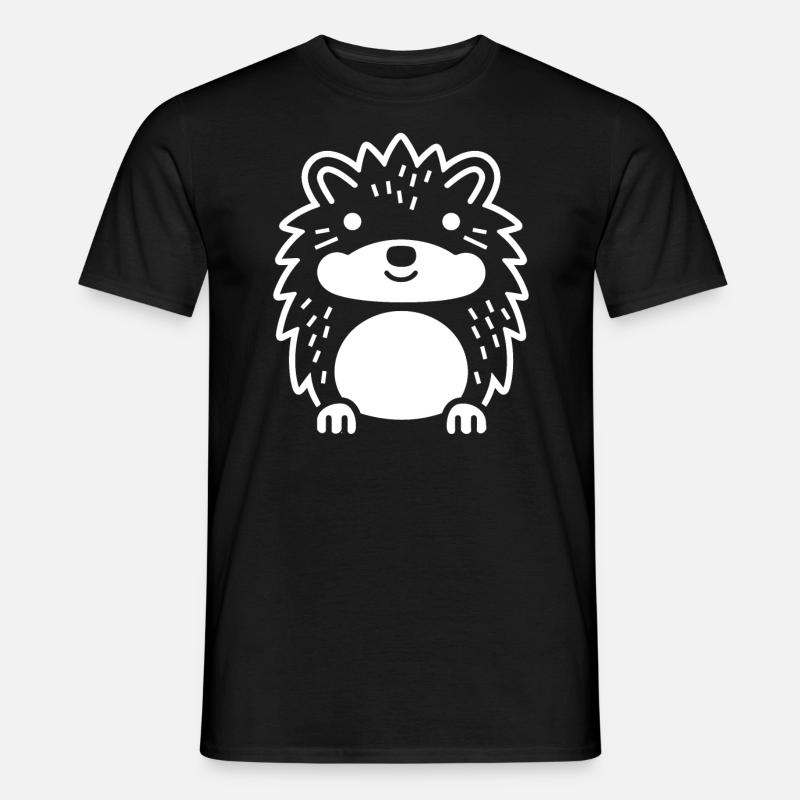 Igel - Männer T-Shirt - Schwarz