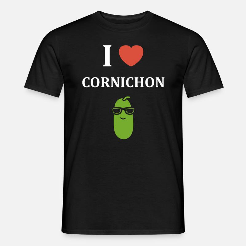 cornichon - T-shirt homme - noir