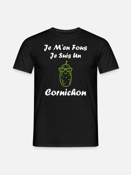 cornichon - T-shirt homme - noir