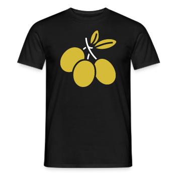 Olive - T-shirt homme - noir - Devant - AI Model Male 178 light (178cm)