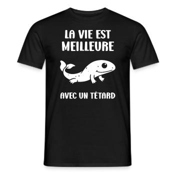 Têtard - T-shirt homme - noir - Devant - AI Model Male 178 light (178cm)