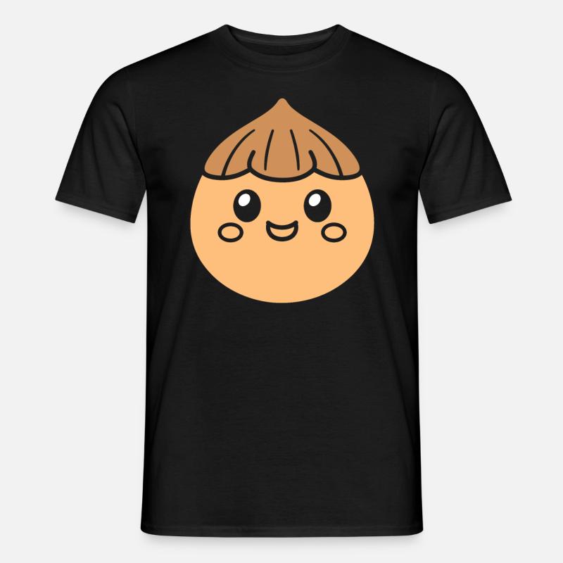 Haselnuss - Männer T-Shirt - Schwarz