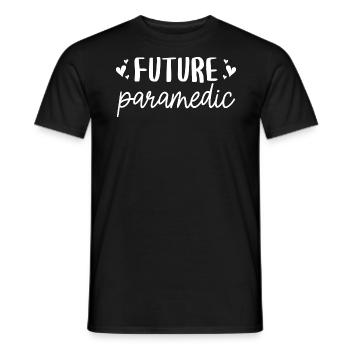 Cadeau Futur Ambulancier Certifié - T-shirt homme - noir - Devant - AI Model Male 178 light (178cm)