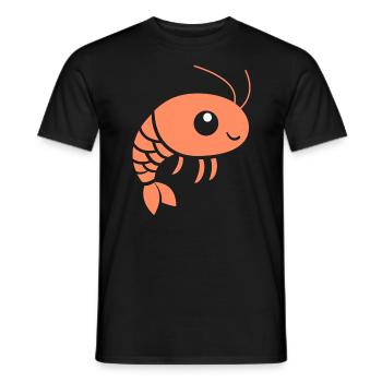 Crevette - T-shirt homme - noir - Devant - AI Model Male 178 light (178cm)