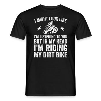 Lustiges Dirtbike | Niedlicher Motocross-Dirtbike-Fahrer - Männer T-Shirt - Schwarz - Vorne - AI Model Male 178 light (178cm)