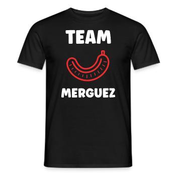 Merguez - T-shirt homme - noir - Devant - AI Model Male 178 light (178cm)
