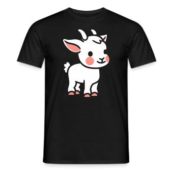 He-goat - Men's T-Shirt - black - Front - AI Model Male 178 light (178cm)