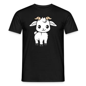 He-goat - Men's T-Shirt - black - Front - AI Model Male 178 light (178cm)