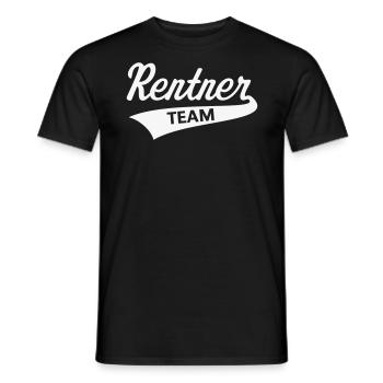 Rentner Team (Senioren Team / White) - Männer T-Shirt - Schwarz - Vorne - AI Model Male 178 light (178cm)