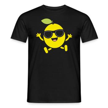 Lemon - Men's T-Shirt - black - Front - AI Model Male 178 light (178cm)