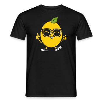 Lemon - Men's T-Shirt - black - Front - AI Model Male 178 light (178cm)
