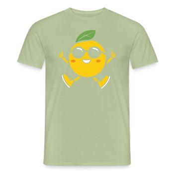 Lemon - Men's T-Shirt - sage - Front - AI Model Male 178 light (178cm)