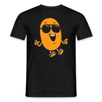 Erdnuss - Männer T-Shirt - Schwarz - Vorne - AI Model Male 178 light (178cm)