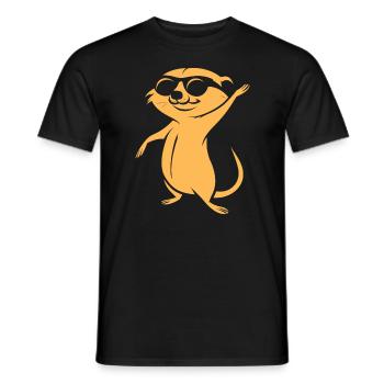 suricate - T-shirt homme - noir - Devant - AI Model Male 178 light (178cm)