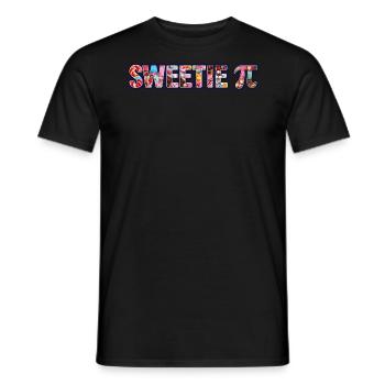 Sweetie pi – Candy-Filled Design geek lovers gift - Men's T-Shirt - black - Front - AI Model Male 178 light (178cm)