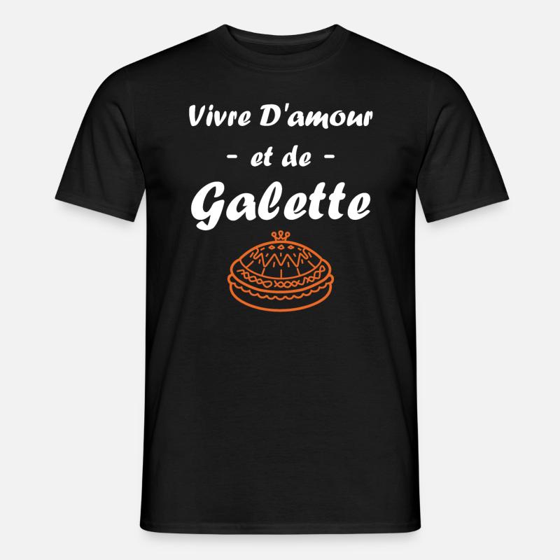 Pfannkuchen - Männer T-Shirt - Schwarz