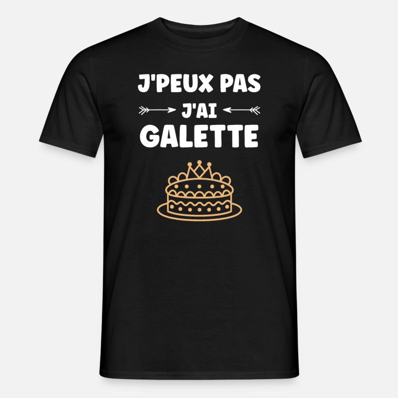 Pfannkuchen - Männer T-Shirt - Schwarz