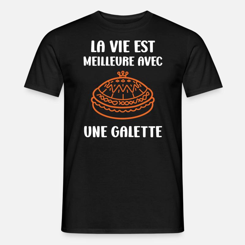Pfannkuchen - Männer T-Shirt - Schwarz