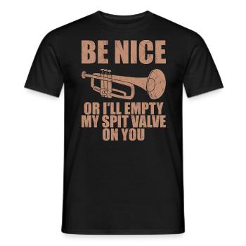Lustige Trompete Männer Frauen Trompeter Trompeter Spieler - Männer T-Shirt - Schwarz - Vorne - AI Model Male 178 light (178cm)