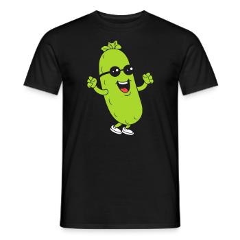 Zucchini - Männer T-Shirt - Schwarz - Vorne - AI Model Male 178 light (178cm)