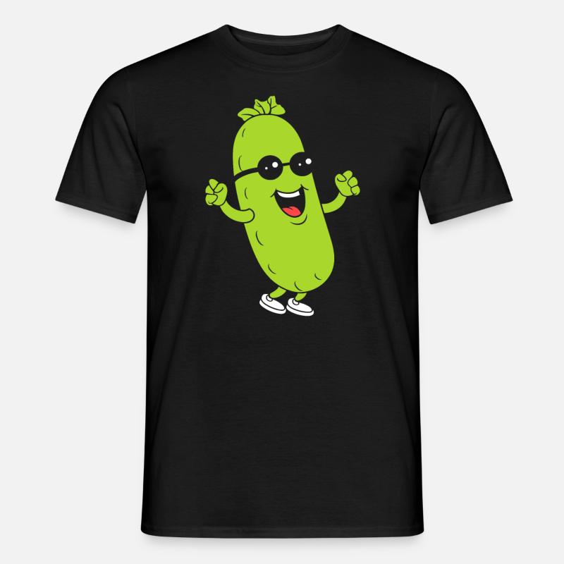 Zucchini - Männer T-Shirt - Schwarz