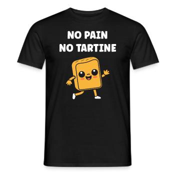 Tartine - T-shirt homme - noir - Devant - AI Model Male 178 light (178cm)