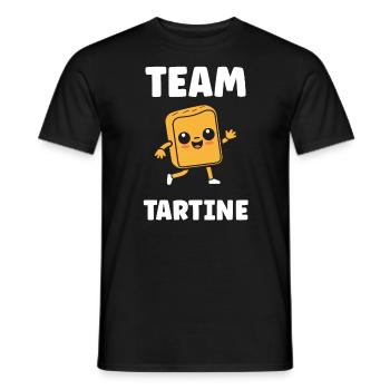 Tartine - T-shirt homme - noir - Devant - AI Model Male 178 light (178cm)