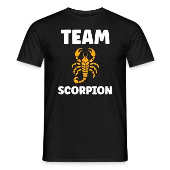 scorpion - Men's T-Shirt - black - Front - AI Model Male 178 light (178cm)
