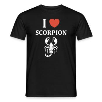 scorpion - Men's T-Shirt - black - Front - AI Model Male 178 light (178cm)