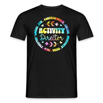 Assistant Équipe Directeur d'Activités - T-shirt homme - noir - Devant - AI Model Male 178 light (178cm)