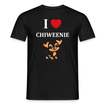 Chiweenie - T-shirt homme - noir - Devant - AI Model Male 178 light (178cm)