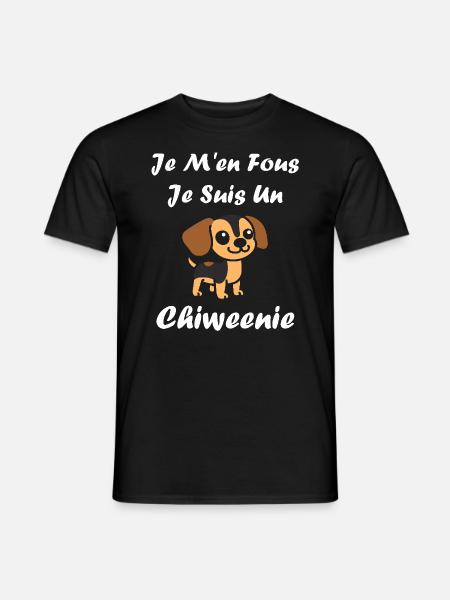 Chiweenie - T-shirt homme - noir