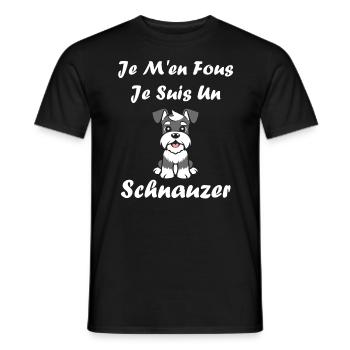 Schnauzer - Männer T-Shirt - Schwarz - Vorne - AI Model Male 178 light (178cm)