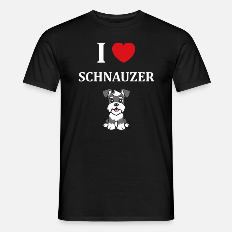 Schnauzer - Männer T-Shirt - Schwarz