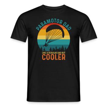 Paramotor Dad - Men's T-Shirt - black - Front - AI Model Male 178 light (178cm)