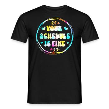 Conseil Scolaire Tie Dye Conseiller Scolaire - T-shirt homme - noir - Devant - AI Model Male 178 light (178cm)