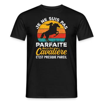 Nicht perfekt, aber Kavalier, Muttertag, Weihnachten - Männer T-Shirt - Schwarz - Vorne - AI Model Male 178 light (178cm)