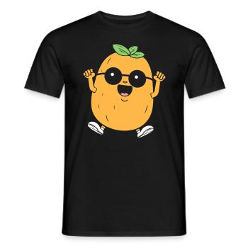 Potato - Men's T-Shirt - black - Front - AI Model Male 178 light (178cm)
