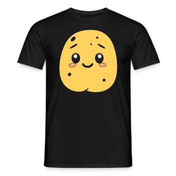 Potato - Men's T-Shirt - black - Front - AI Model Male 178 light (178cm)