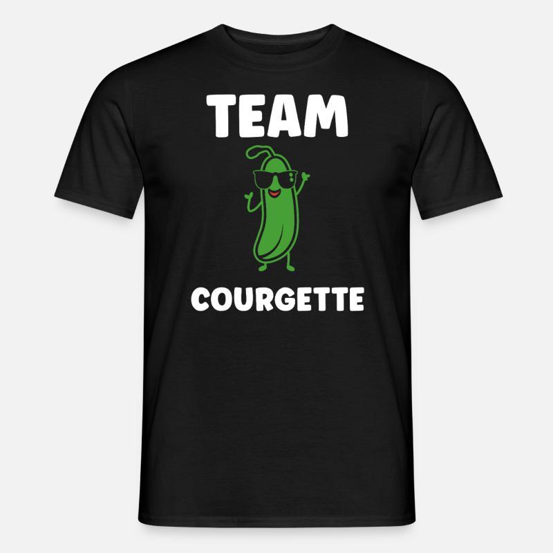 Zucchini-Humor - Männer T-Shirt - Schwarz