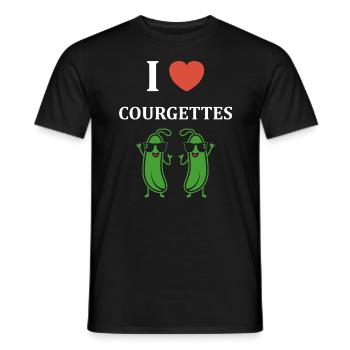 Zucchini-Humor - Männer T-Shirt - Schwarz - Vorne - AI Model Male 178 light (178cm)