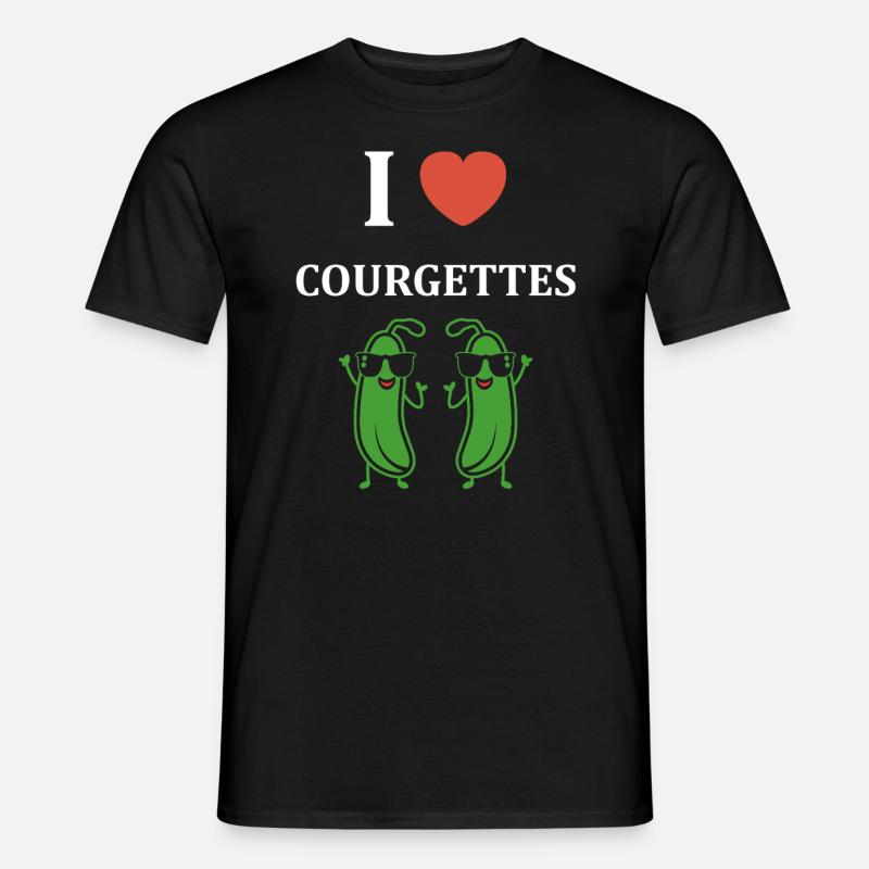 Zucchini-Humor - Männer T-Shirt - Schwarz