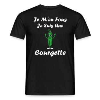 Zucchini-Humor - Männer T-Shirt - Schwarz - Vorne - AI Model Male 178 light (178cm)